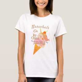 Narwhal Icecream Kegel Lieblingssendungen personal T-Shirt