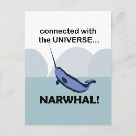 Narwhal ist mit dem Universum Narwhal verbunden Postkarte