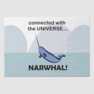 Narwhal ist mit dem Universum Narwhal verbunden Seidenpapier