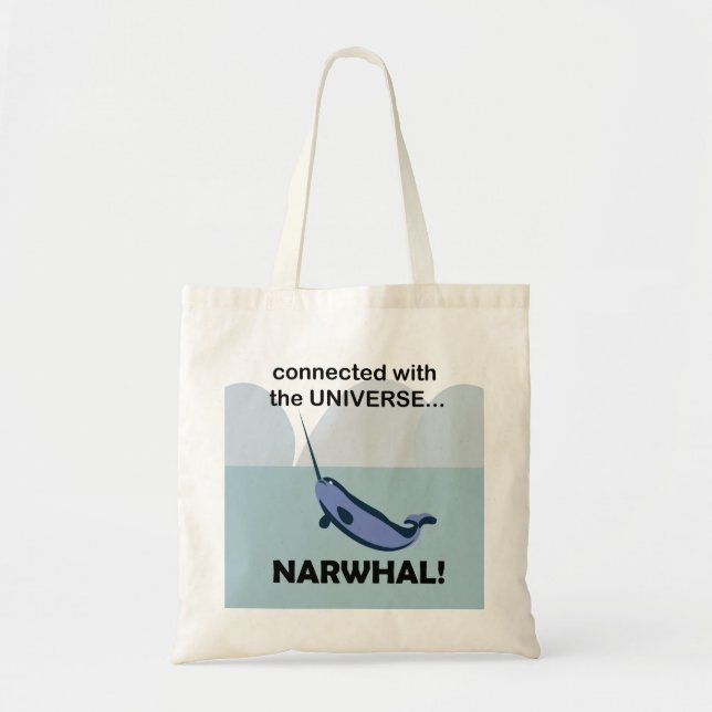 Narwhal ist mit dem Universum Narwhal verbunden Tragetasche (Vorne)