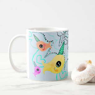 Narwhal Kaffee-Tee-Tassen-Schale Tasse