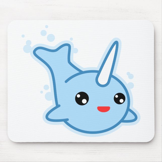 Narwhal Kawaii Mousepad (Vorne)