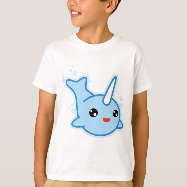 Narwhal Kawaii T-Shirt (Vorderseite)
