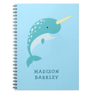 Narwhal Kid's Niedlicher Wal Notizblock