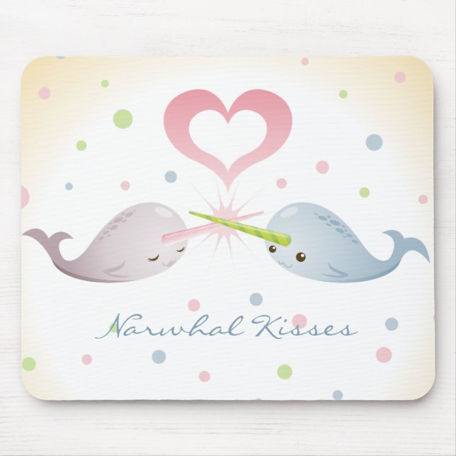 Narwhal küsst Mousepad (Vorne)