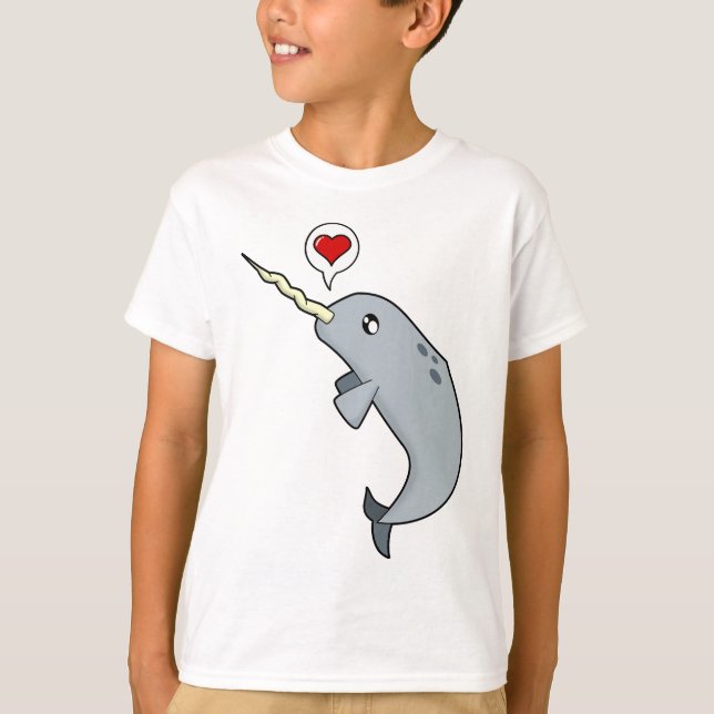 Narwhal Liebe T-Shirt (Vorderseite)