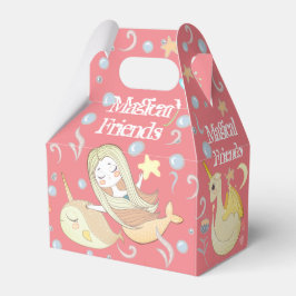 Narwhal Mermaid Unicorn Dragon Fantasy Pink Party Geschenkschachtel