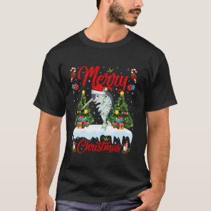 Narwhal Merry Christmas Tree Lighting Santa Narwha T-Shirt