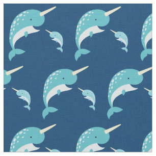Narwhal Niedlich Cartoon Kinder Stoff