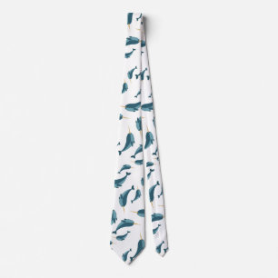 Narwhal Pattern Neck Tie Krawatte