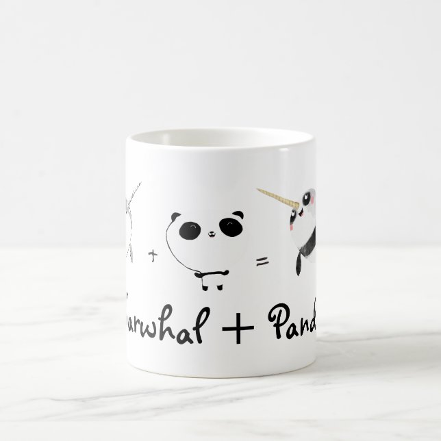 Narwhal plus Panda! Tasse (Mittel)