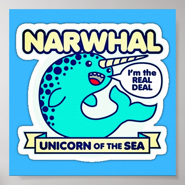 Narwhal Poster (Vorne)