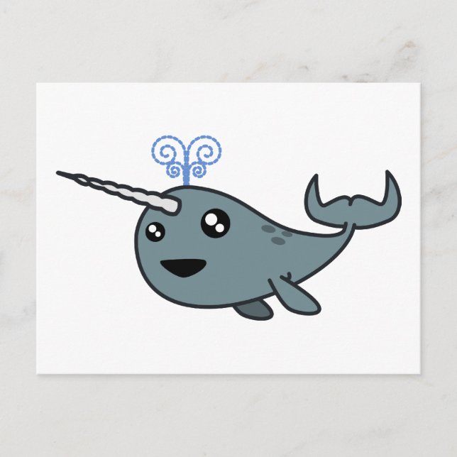 Narwhal! Postkarte (Vorderseite)