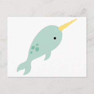 Narwhal Postkarte