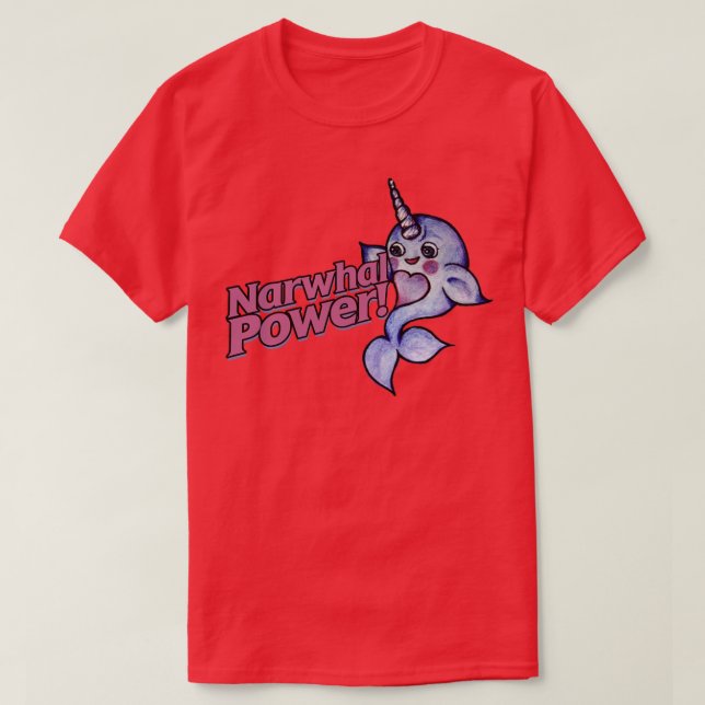 Narwhal Power T-Shirt (Design vorne)