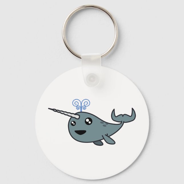 Narwhal! Schlüsselanhänger (Vorderseite)