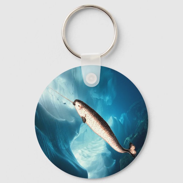 Narwhal Schlüsselanhänger (Vorderseite)