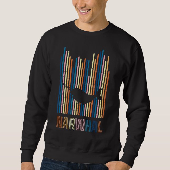 Narwhal Sea Horn Toothe Whale Sweatshirt (Vorderseite)