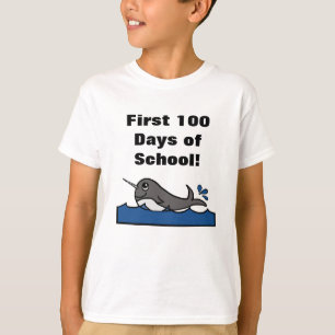 Narwhal Splash erste 100 Tage der Schule! T-Shirt