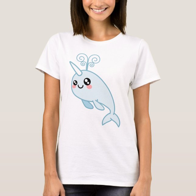 Narwhal Süsse T-Shirt (Vorderseite)