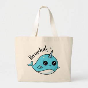 Narwhal Tote Bag Jumbo Stoffbeutel