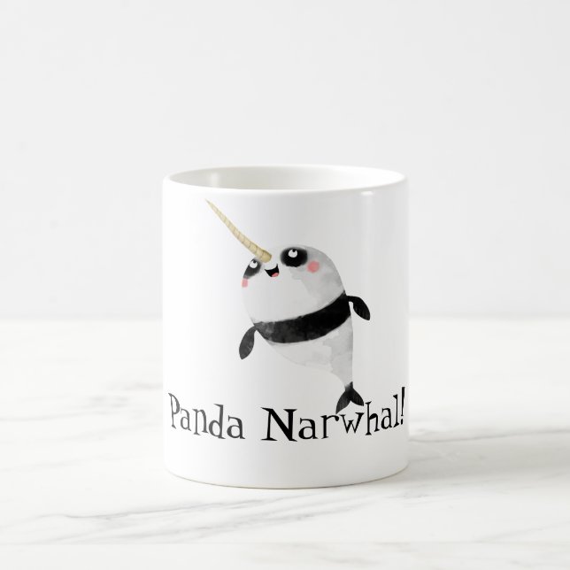 Narwhal und Panda in einem Tasse (Mittel)