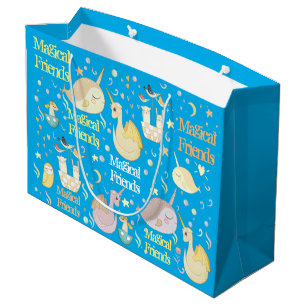 Narwhal und personalisiertes Party Kinder der Große Geschenktüte