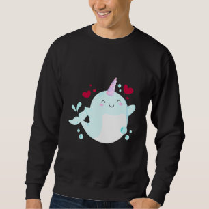 Narwhal Unicorn Liebe Herzlich Willkommen bei den Sweatshirt