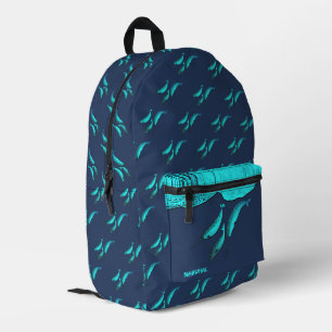 Narwhal unter dem Eis Bedruckter Rucksack