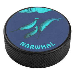 Narwhal unter dem Eis Eishockey Puck