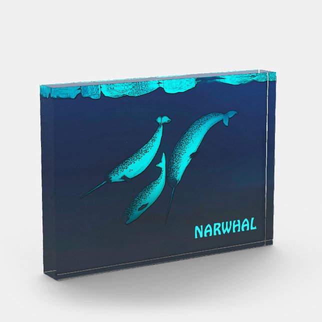 Narwhal unter dem Eis Fotoblock (Links)