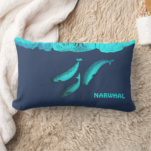 Narwhal unter dem Eis Lendenkissen