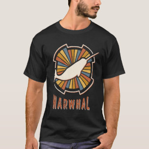 Narwhal Vintag Classic Retro Liebe T-Shirt