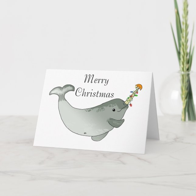 Narwhal Weihnachten (Vorderseite)