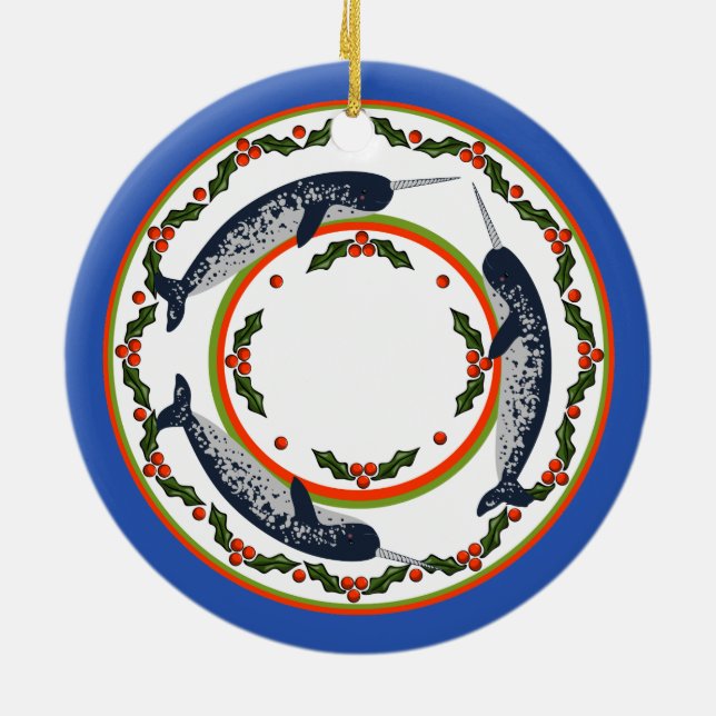 Narwhal Weihnachtsschmuck (Hinten)
