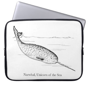 Narwhal Whale Einhorn des Meeres Laptopschutzhülle