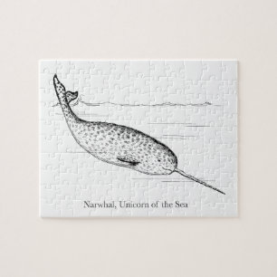 Narwhal Whale Einhorn des Meeres Puzzle