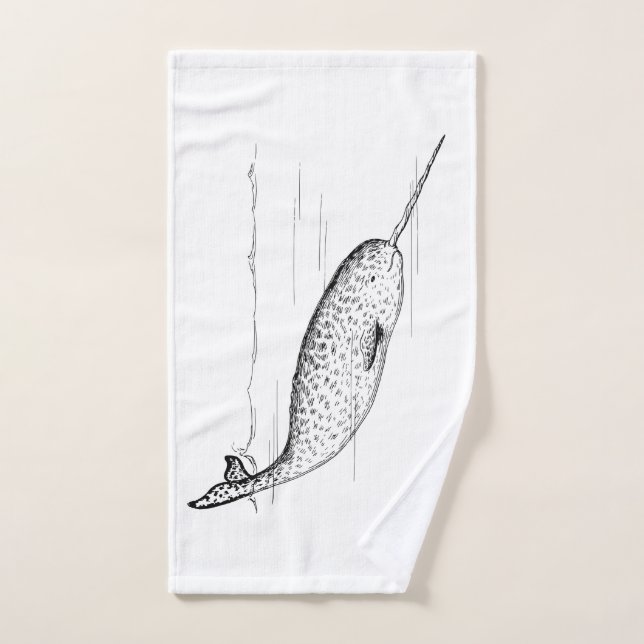 Narwhal Whale Handtuch (Handtuch)