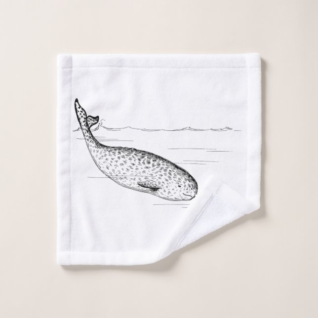 Narwhal Whale Waschlappen (Waschlappen)