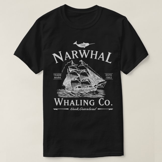 Narwhal Whaling Co T-Shirt (Design vorne)