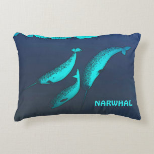 Narwhal Zierkissen