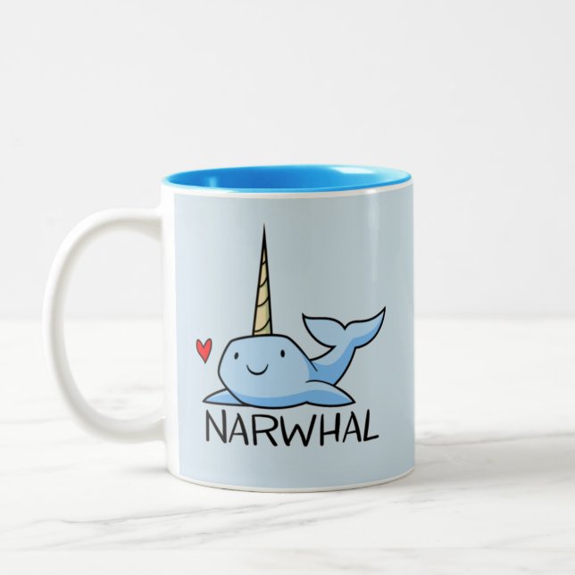 Narwhal Zweifarbige Tasse (Links)
