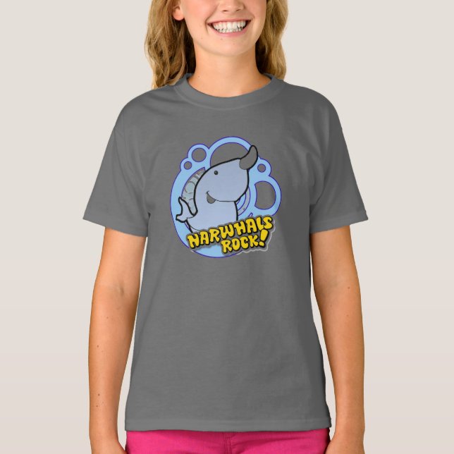 Narwhals Rock! T-Shirt (Vorderseite)