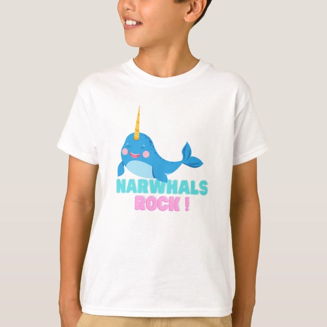 Narwhals Rock! T-Shirt (Vorderseite)