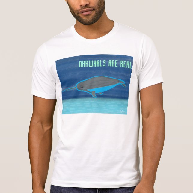 Narwhals sind echt T-Shirt (Vorderseite)