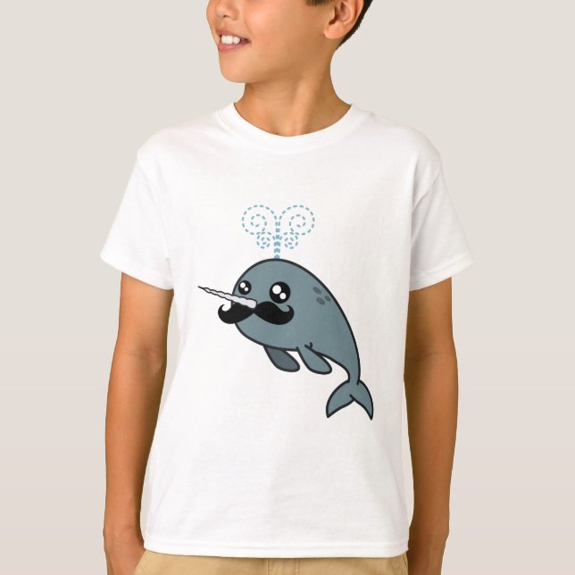 Narwhalstache T-Shirt (Vorderseite)