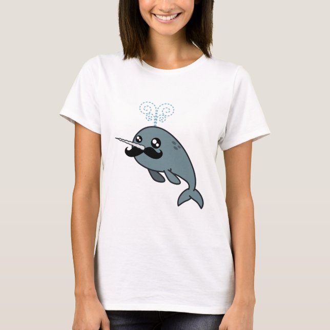 Narwhalstache T-Shirt (Vorderseite)