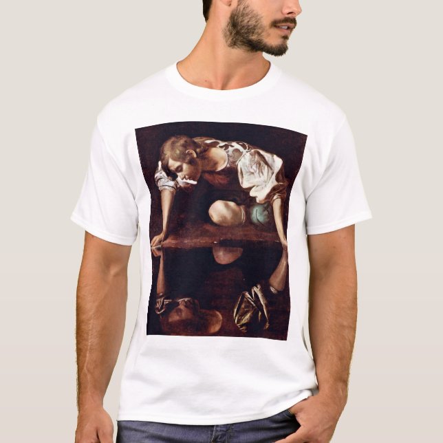 Narzis, durch Michelangelo Merisi DA Caravaggio T-Shirt (Vorderseite)