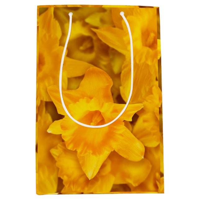 Narziss-Blume Mittlere Geschenktüte (Vorderseite)