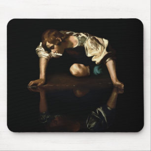 Narziss-Gemälde inspiriert von Caravaggio Mousepad